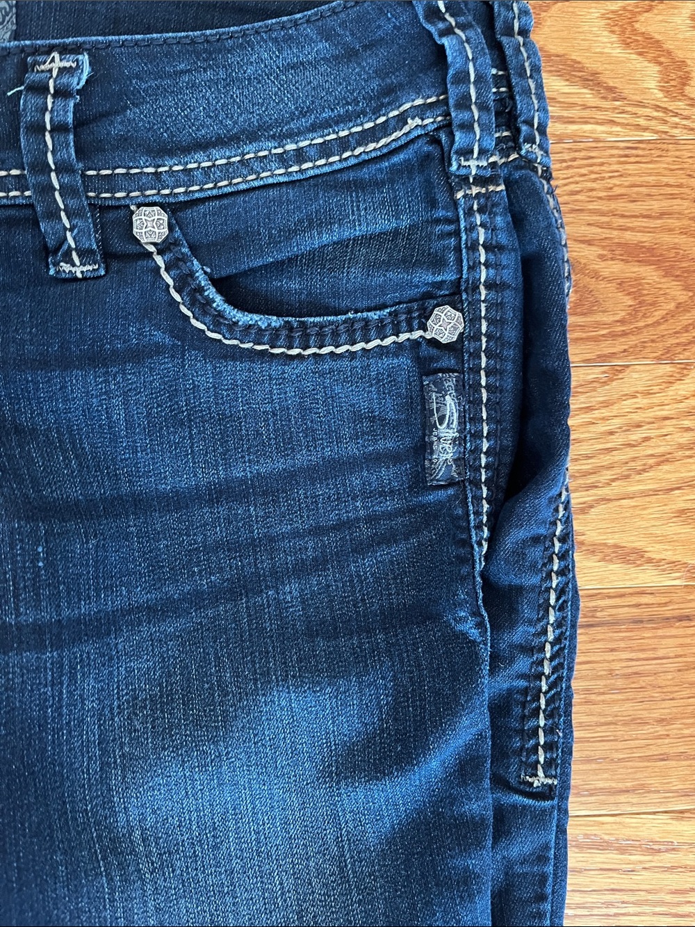 Silver Jeans Skinny Dark Blue Stretch Denim - Picture 9 of 15